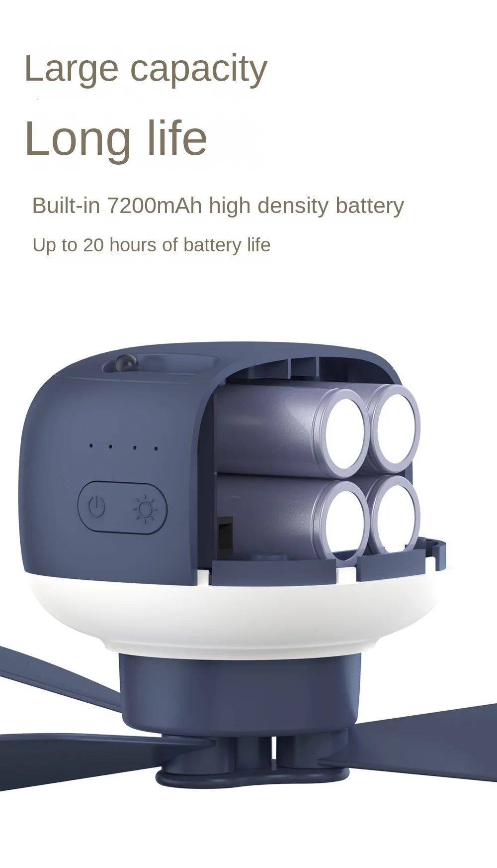 SnapBreeze Portable Fan Light