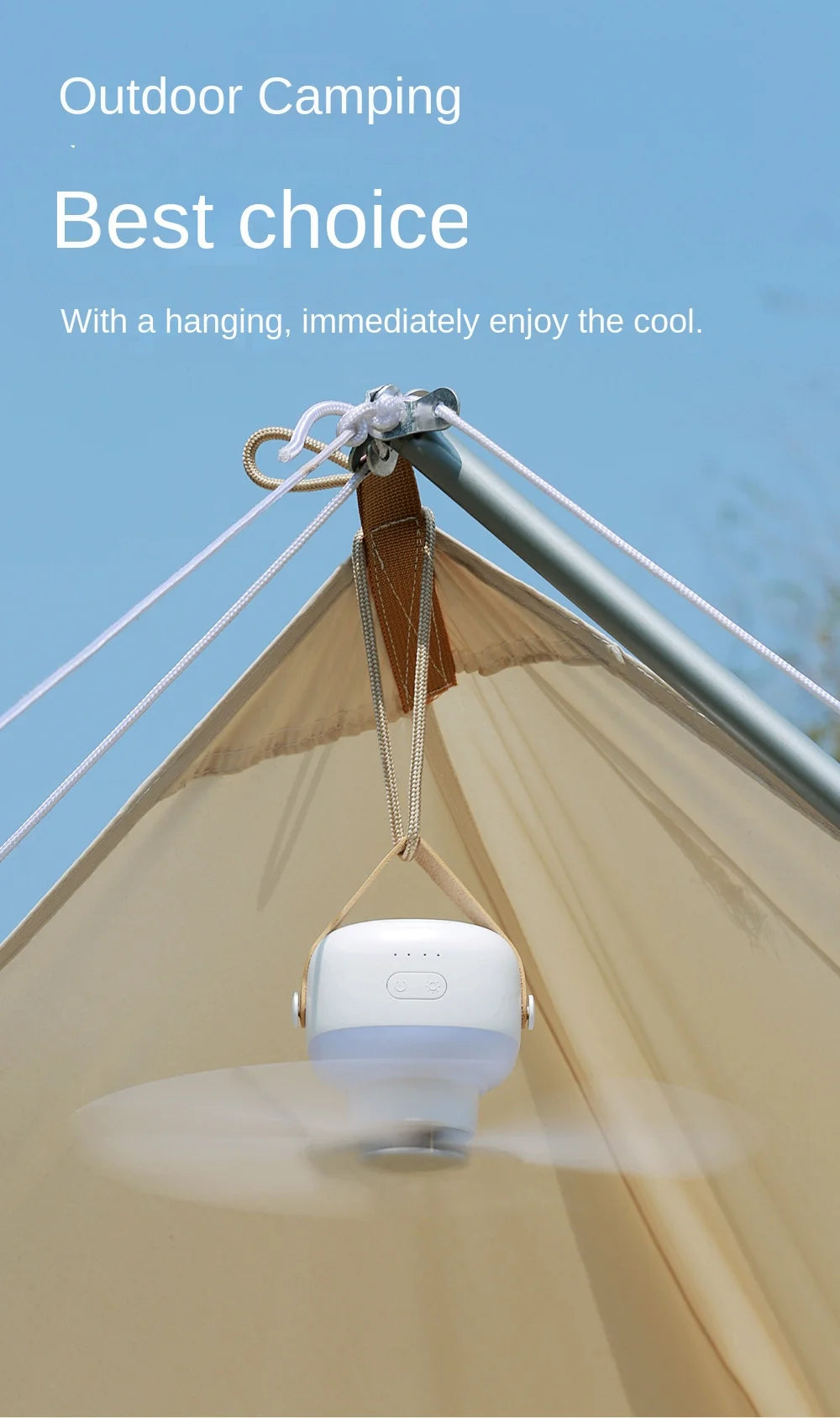 SnapBreeze Portable Fan Light